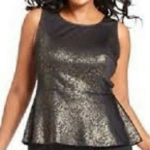 ➕ Alfani 💜 Gold and Black Sleveless Top